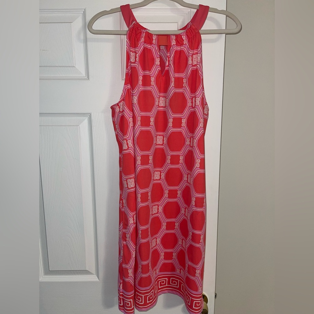 Cabana Life Pink Geometric Midi Dress